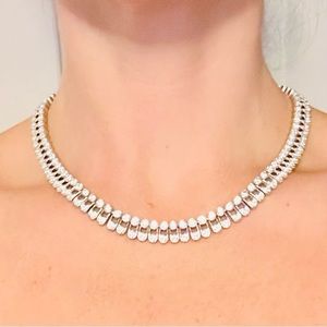 Dazzling CZ necklace & matching bracelet.